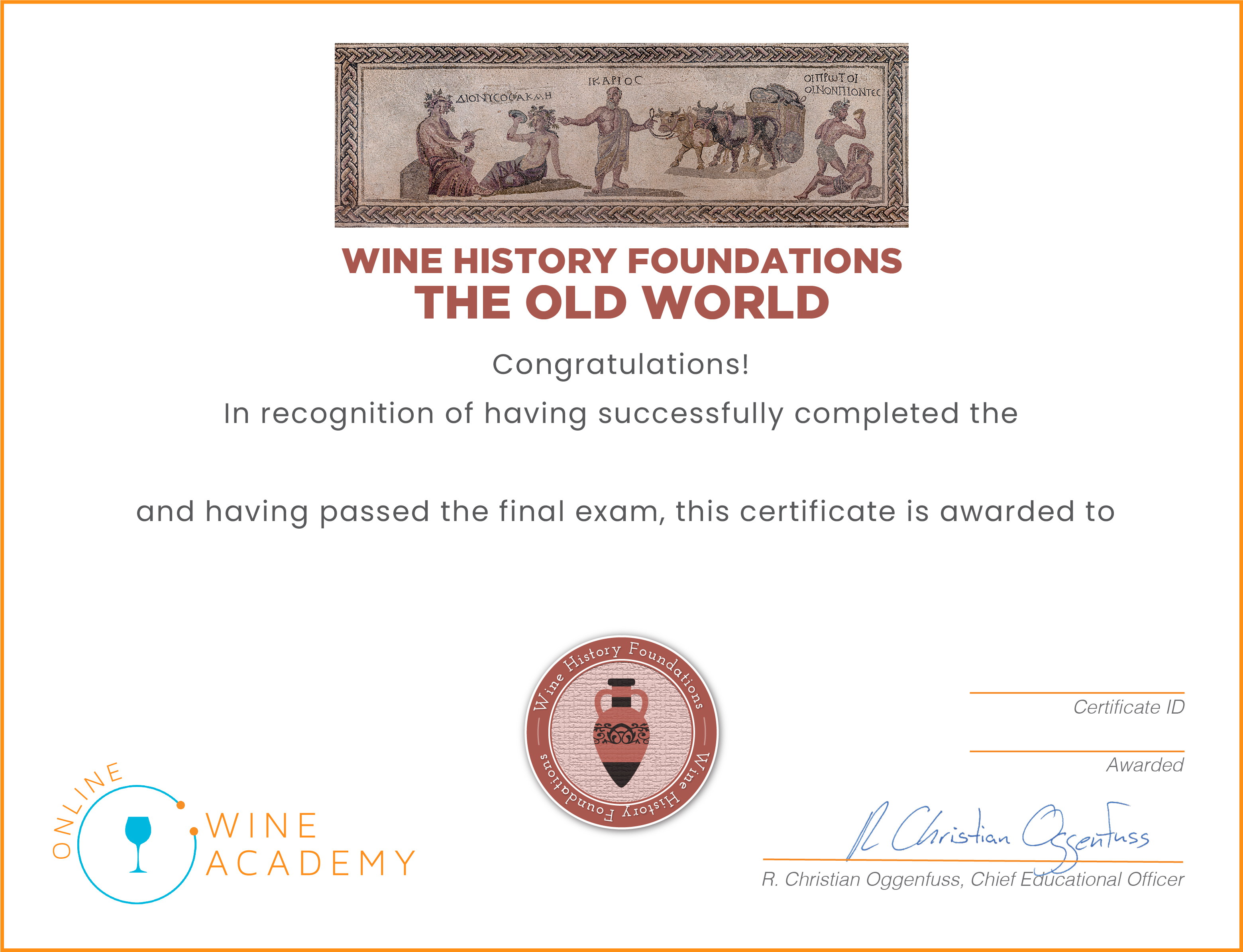 Online Wine Academy credentials • Accredible • Certificates, Badges and