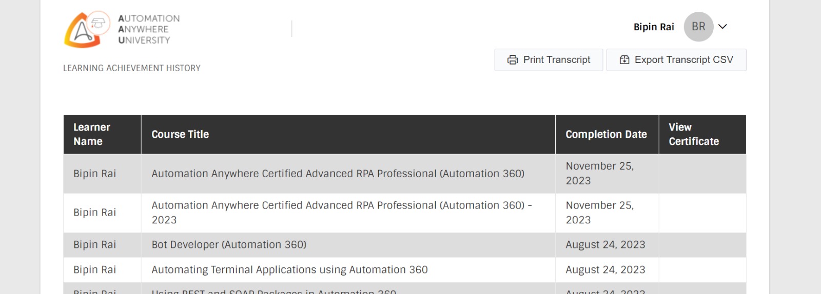 Automation Anywhere Certified Advanced RPA Professional (Automation 360 ...