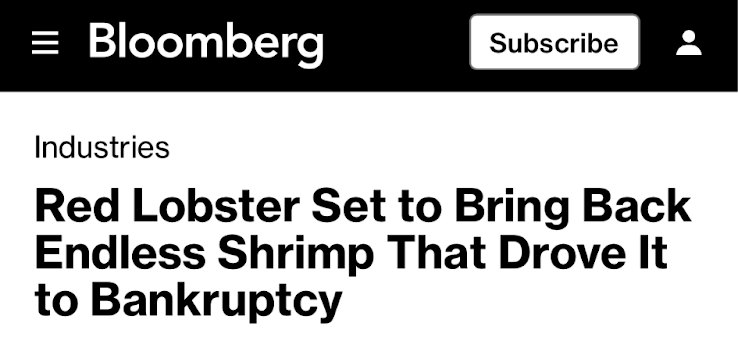 Red Lobster set to bring back endless shrimp that drove it to bankruptcy