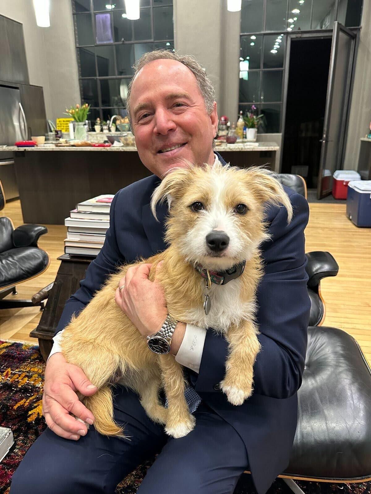 Adam with a cute pup