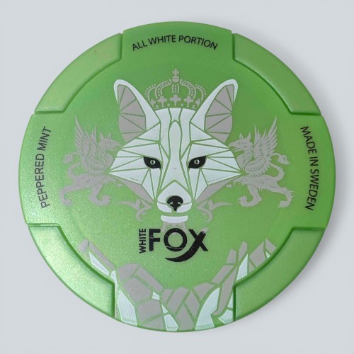 White Fox - Peppered Mint All White Slim Portion Single