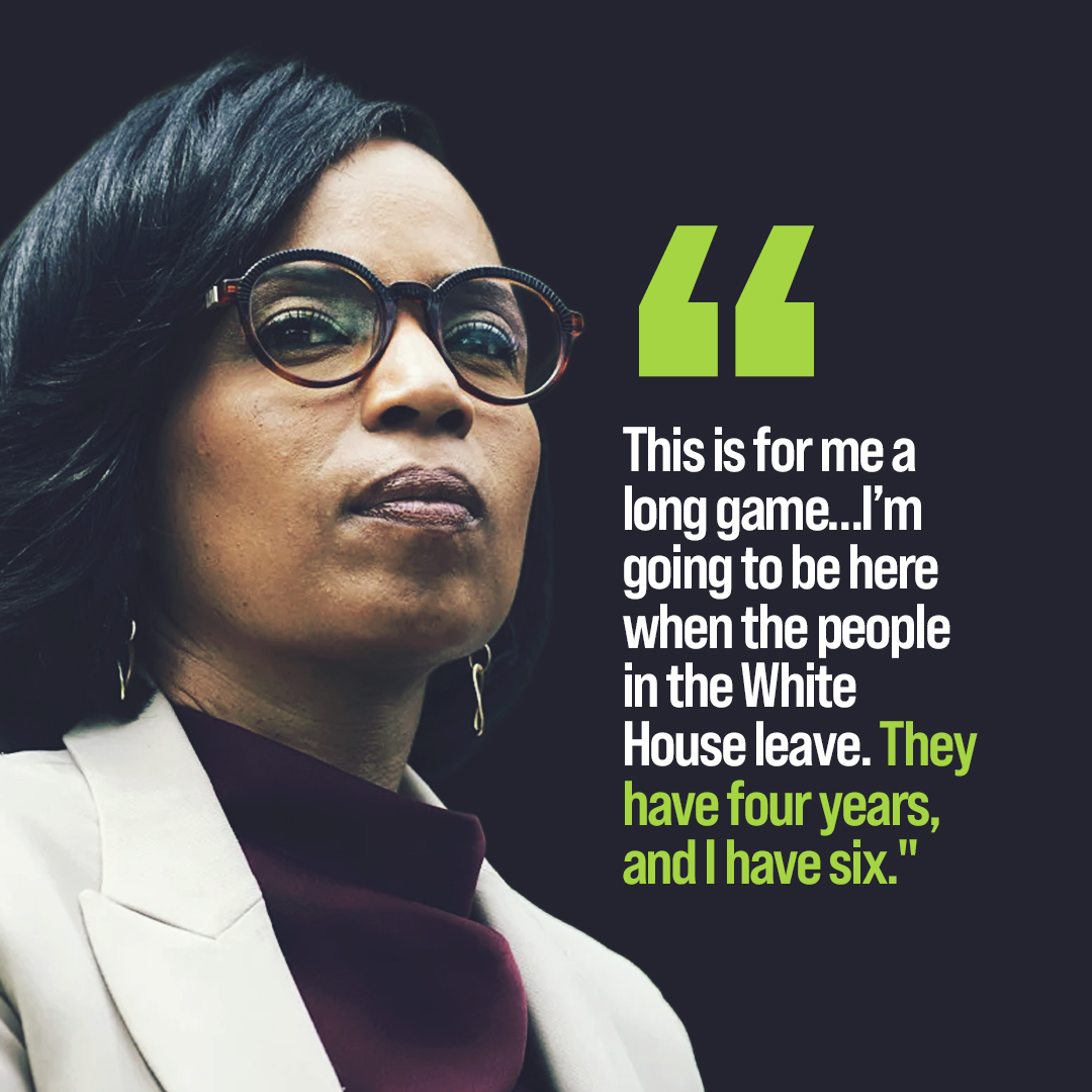 “This is for me a long game…I’m going to be here when the people in the White House leave. They have four years, and I have six.”