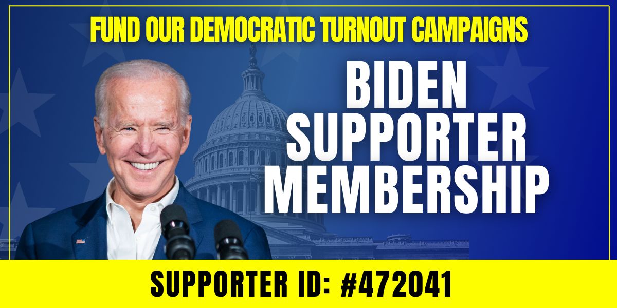 Biden Supporter Membership Card