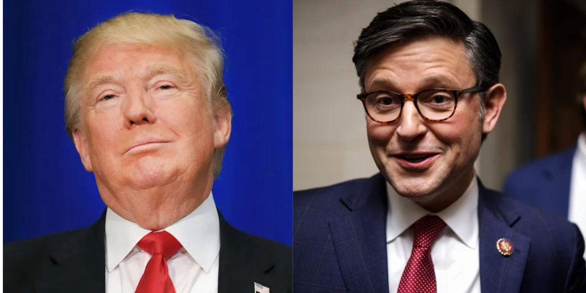 Donald Trump and Mike Johnson