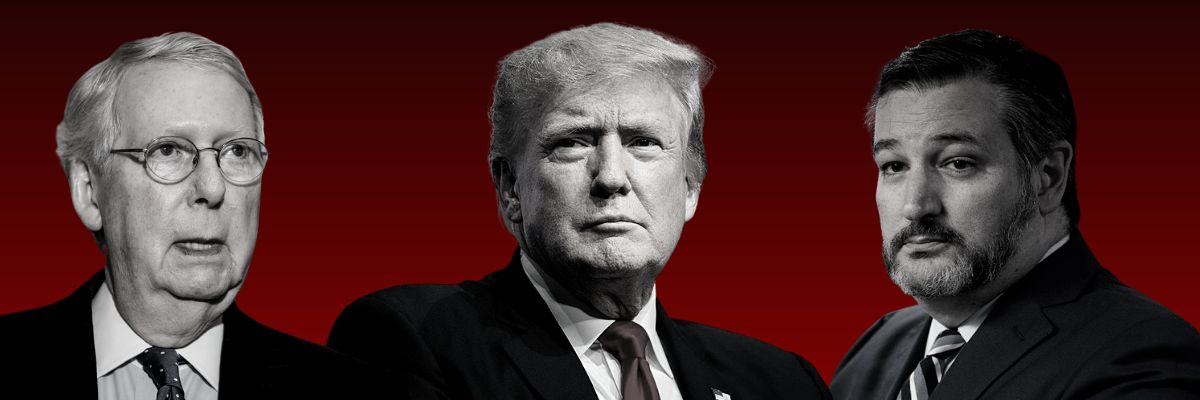 Ted Cruz, Donald Trump, and Mitch McConnell