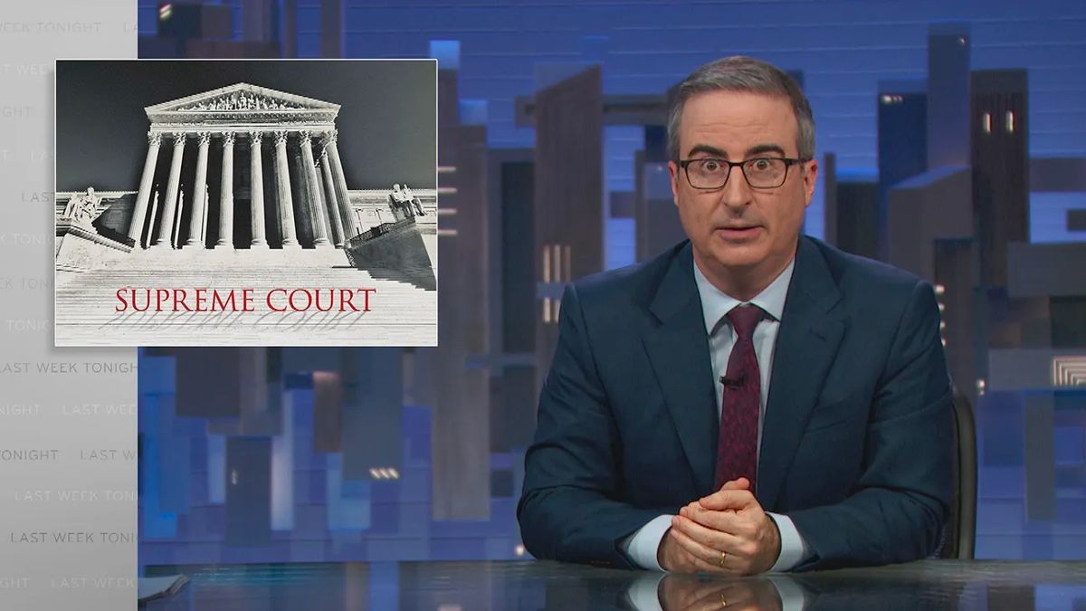 John Oliver is calling out Clarence Thomas!