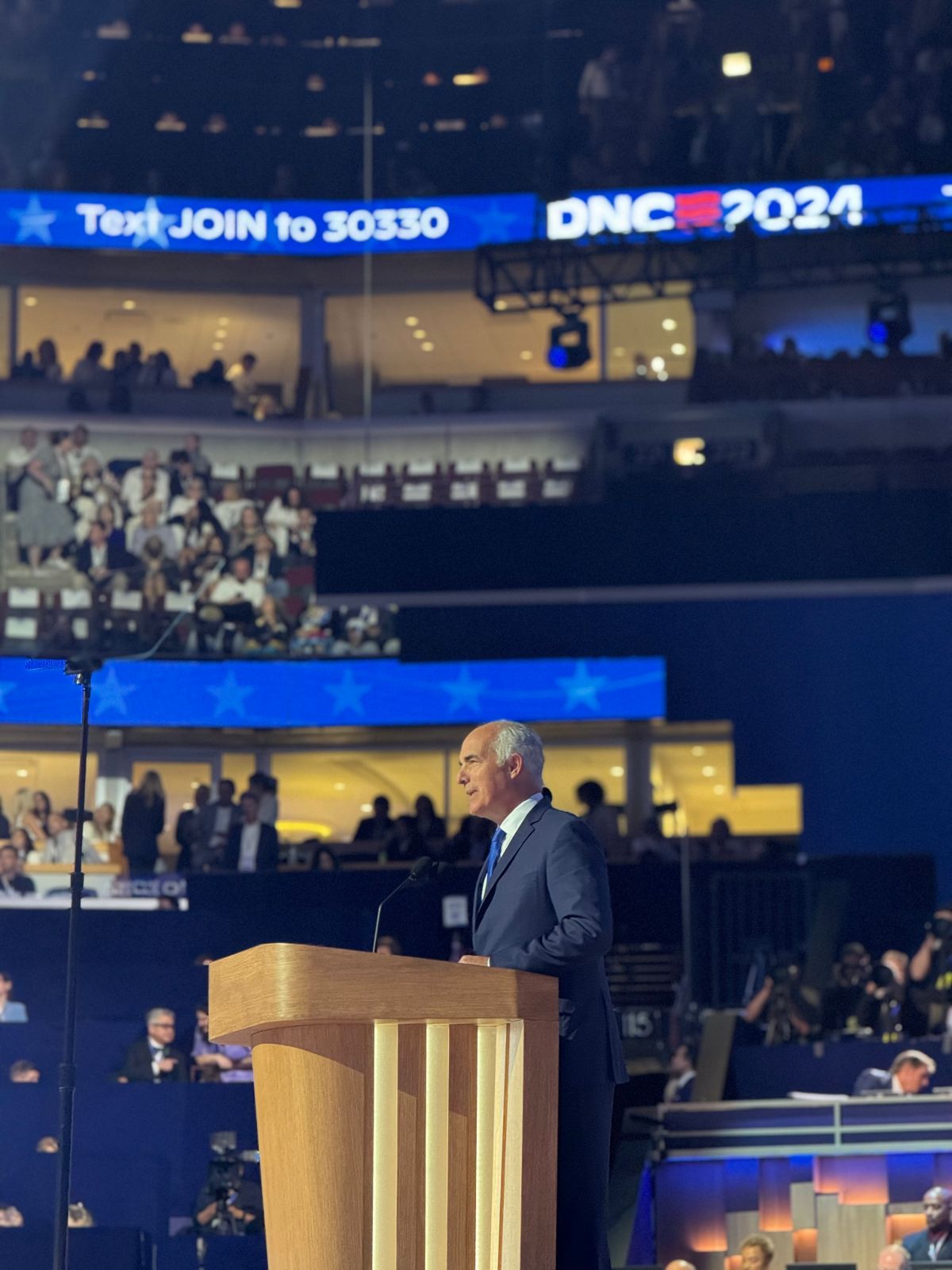 Bob speaking at the DNC