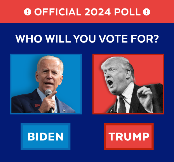 Official 2024 Poll: Who will you vote for? Biden or Trump