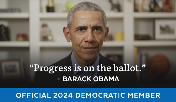 'Progress is on the ballot.' - President Obama