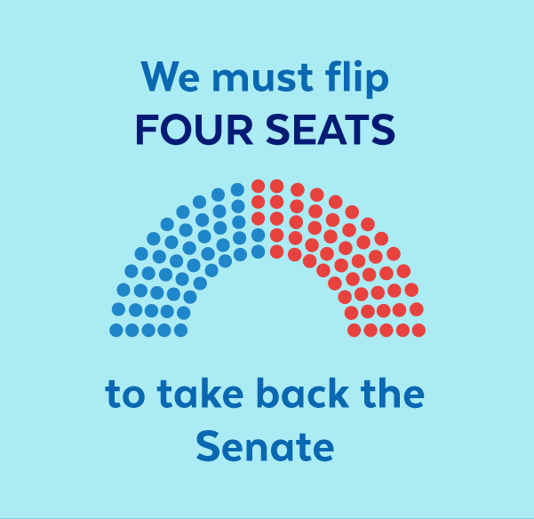 We must flip four seats to take back the Senate