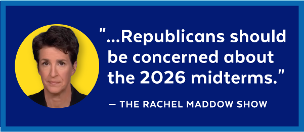 '...Republicans should be concerned about the 2026 midterms.' - The Rachel Maddow Show