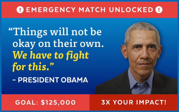 Emergency Match Unlocked | President Obama: 'Things will not be okay on their own. We have to fight for this.'