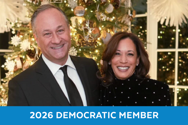 2026 Democratic Member | Second Gentleman Doug Emhoff and Vice President Kamala Harris