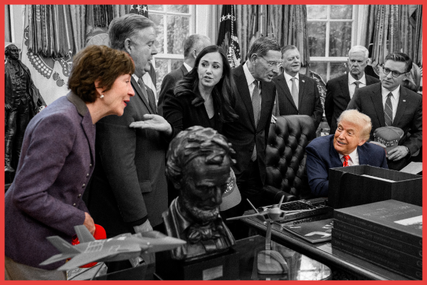 Susan Collins and Donald Trump