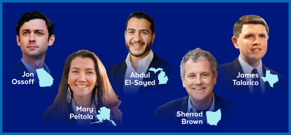 Jon Ossoff - Georgia | Mary Peltola - Alaska | Abdul El-Sayed - Michigan | Sherrod Brown - Ohio | James Talarico - Texas