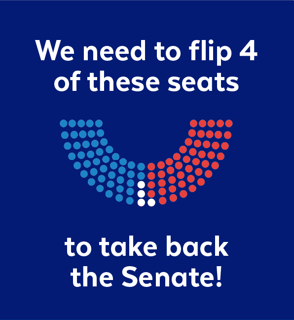 We need to flip 4 of these seats to take back the Senate!