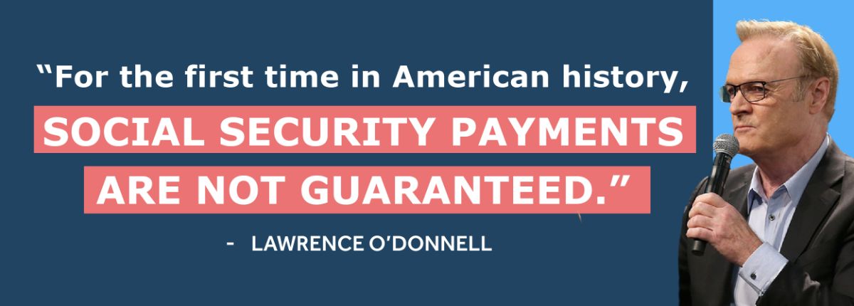 Lawrence O'Donnell: For the first time in American history, Social Security payments are not guaranteed.