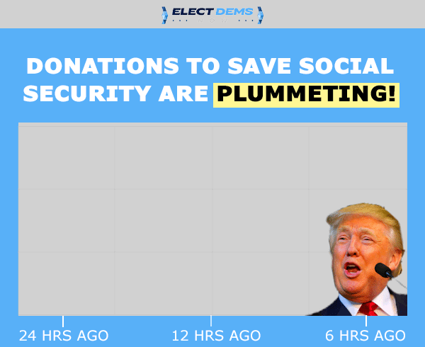 Donations to save social security are plummeting