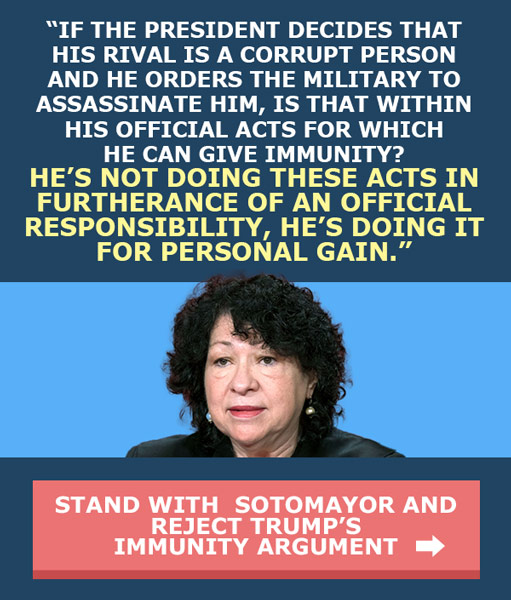 Stand with Sotomayor