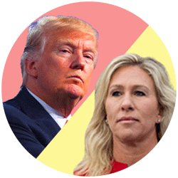 Donald Trump and Marjorie Taylor Greene