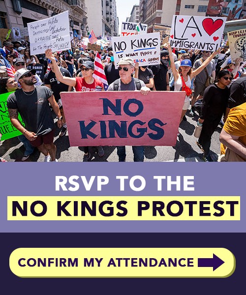 RSVP TO THE NO KINGS PROTEST