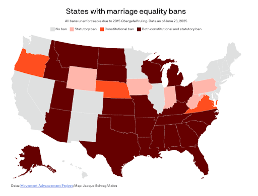Marriage equality map