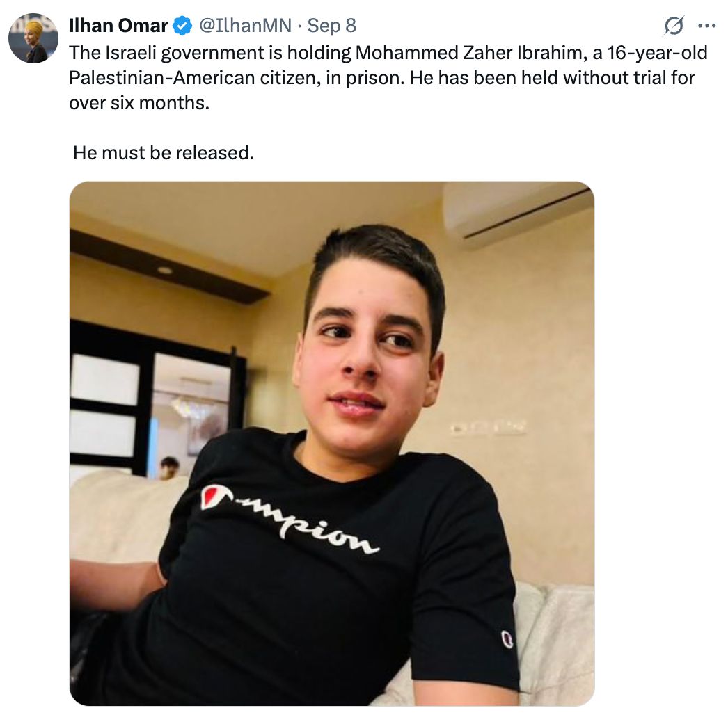 Tweet from Ilhan Omar