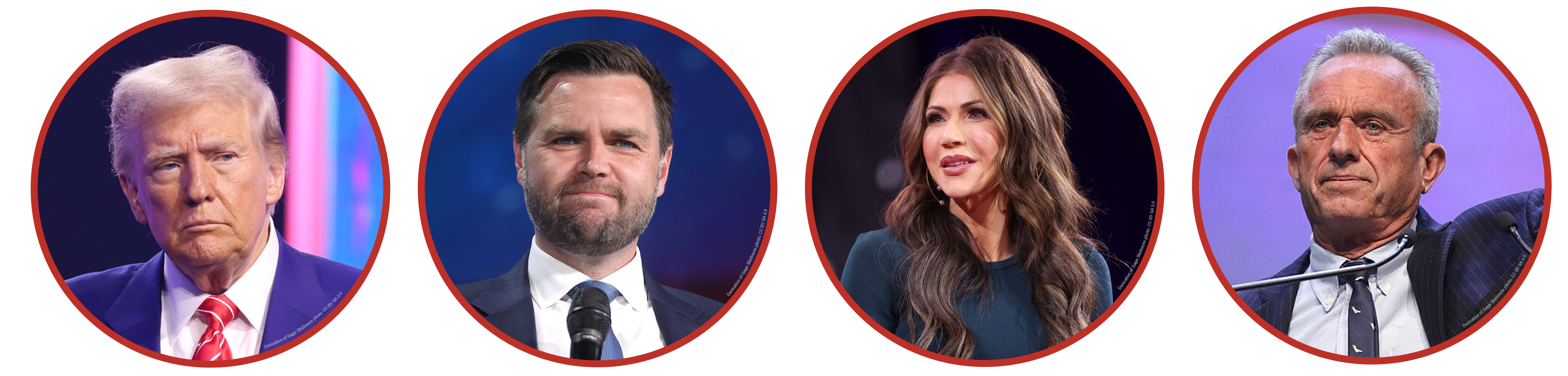 Donald Trump. JD Vance. Kristi Noem. RFK Jr.