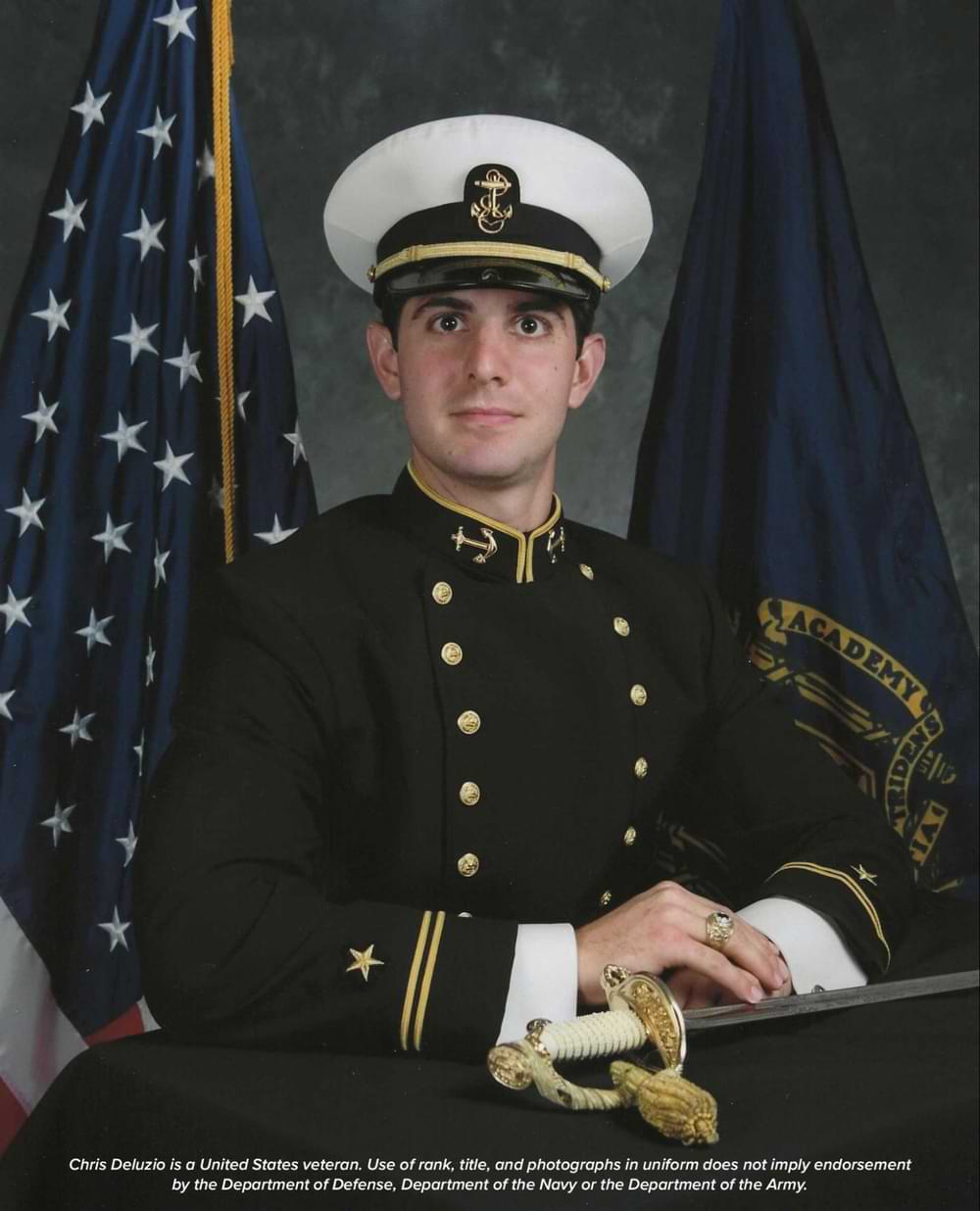 Photo of Congressman Deluzio in uniform