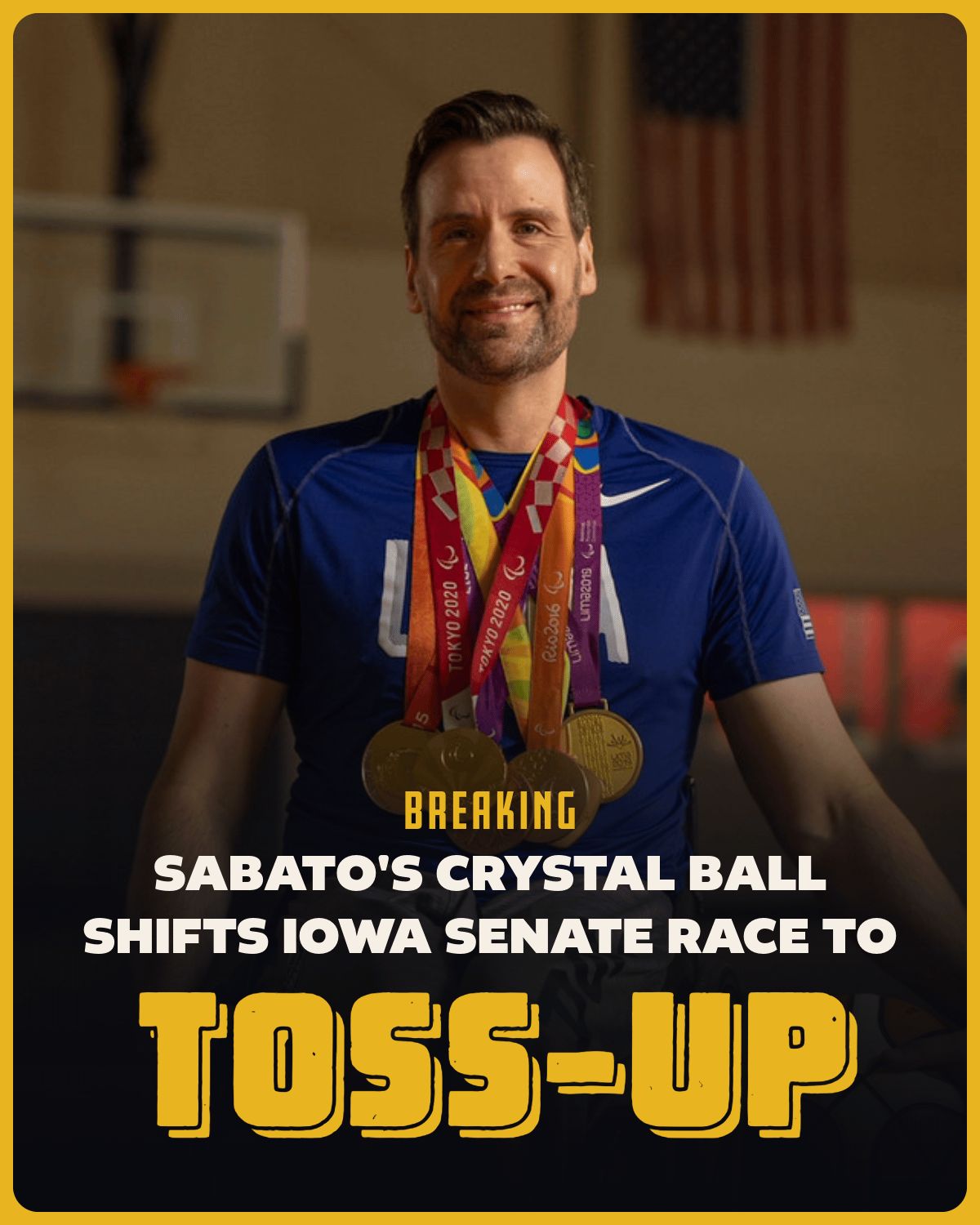 BREAKING: Sabato's Crystal Ball Shifts Iowa Senate Race To TOSS UP