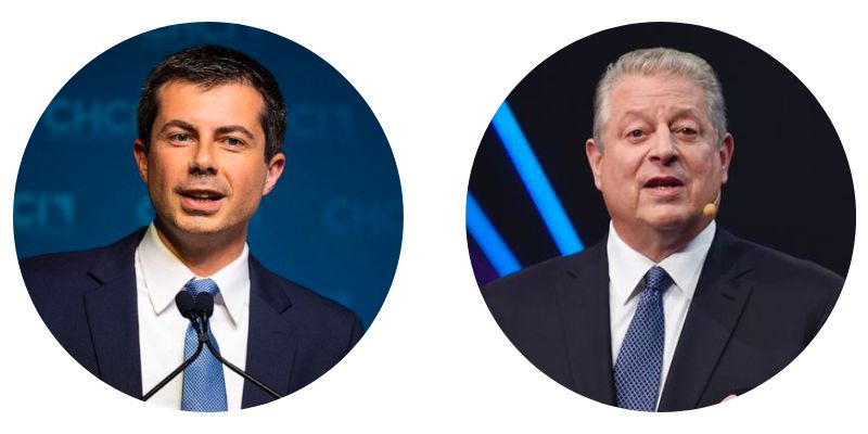 Al Gore and Pete Buttigieg