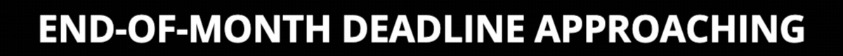 Our mid-month deadline is approaching!