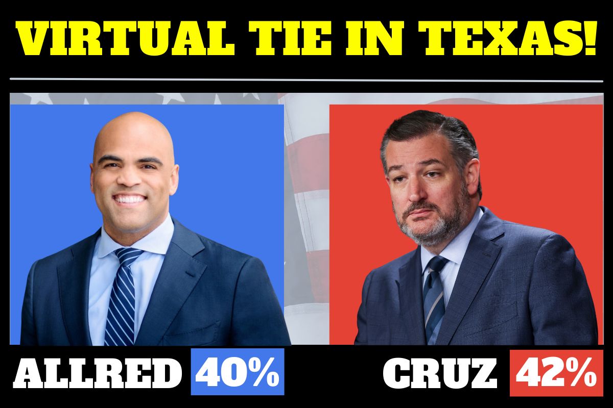 TX Poll: Allred 40% / Cruz 42%