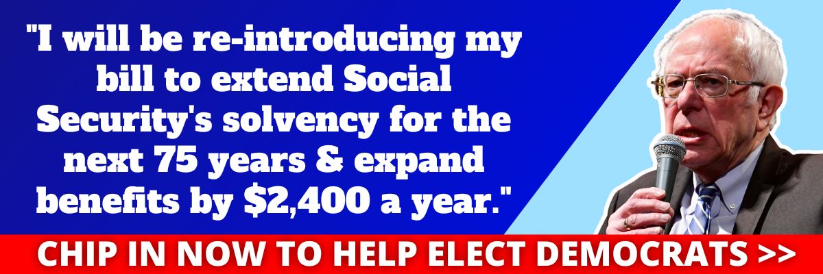 Bernie Sanders: I will be re-introducing my bill to extend Social Security's solvency for the next 75 years & expand benefits by $2,400 a year.