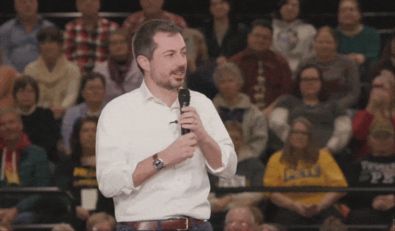 Pete Buttigieg speaking about Texas