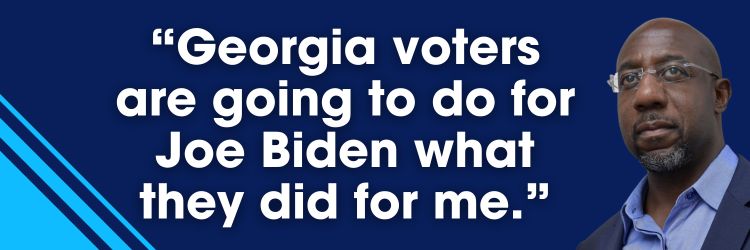 Raphael Warnock: Georgia voters are going to do for Joe Biden what they did for me.