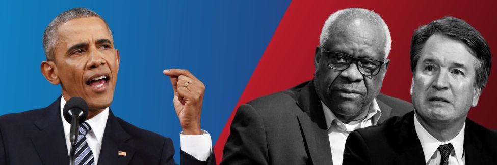 President Obama vs Clarence Thomas and Samuel Alito
