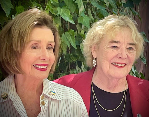 Nancy Pelosi and Zoe Lofgren