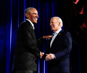 President Biden and Barack Obama
