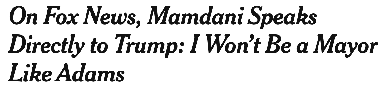 On Fox News, Mamdani speaks directly to Trump: I won't be a mayor like Adams
