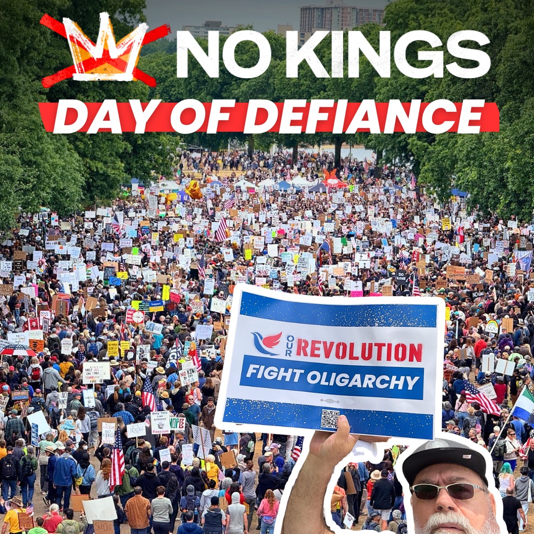Graphic photo from the first No Kings Protest