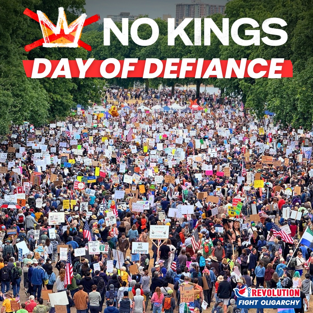 Graphic Photo from the first No Kings Protest
