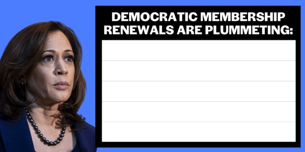 Democratic Membership Renewals are Plummeting