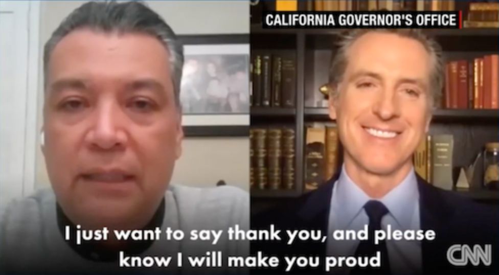 > Governor Newsom appointed Alex to take her seat — the first Latino to ever represent California in the U.S. Senate..