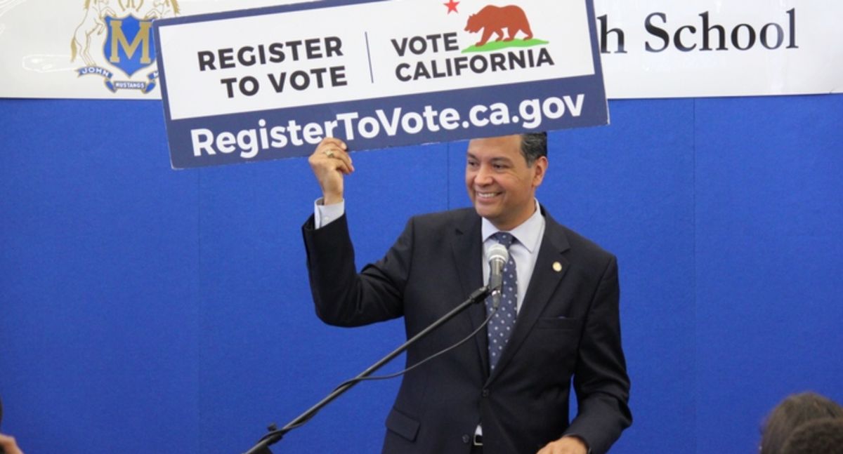 Alex Padilla once served as the Secretary of State for California