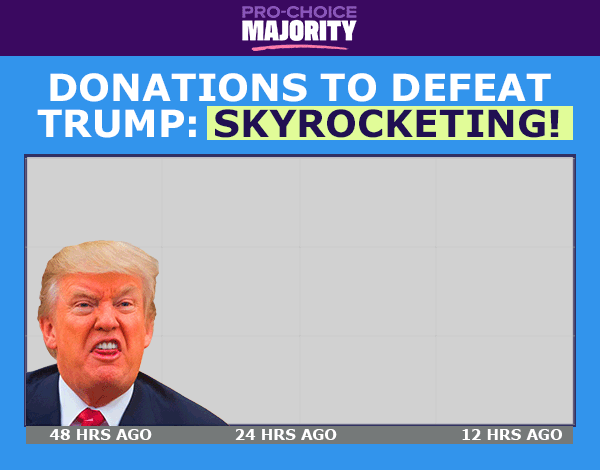 Donations to Defeat Trump: SKYROCKETING!