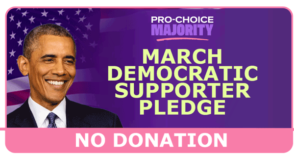 MARCH DEMOCRATIC SUPPORTER PLEDGE