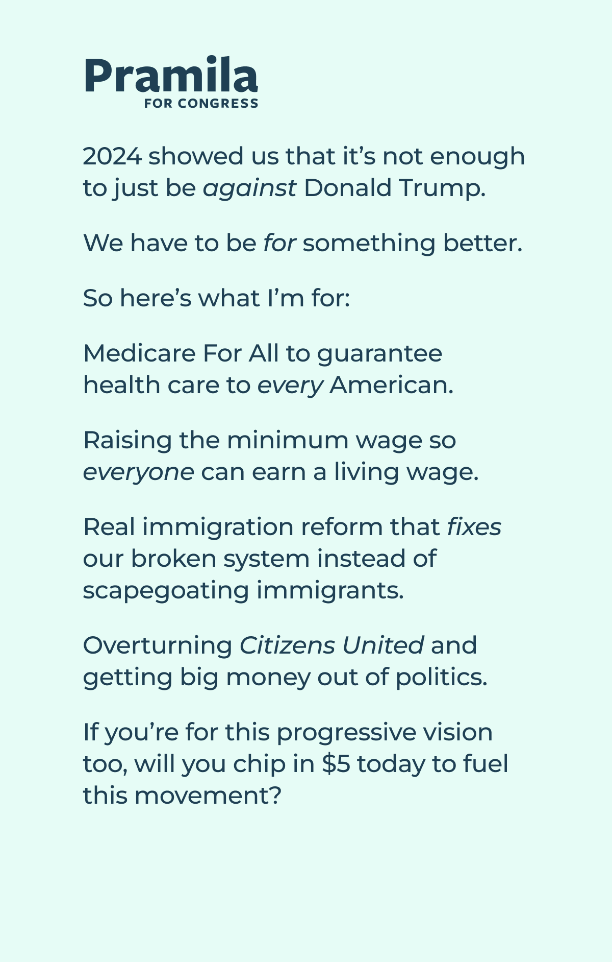 What I'm Standing For