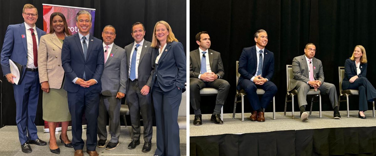 Photos of Rob with other attorneys general at Climate Week