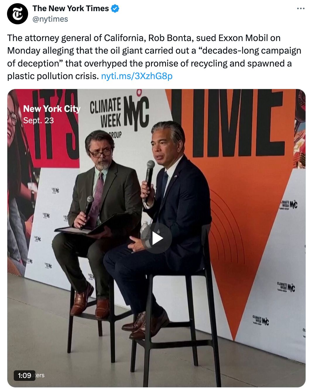 Graphic Rob Bonta Speaking NYT Article